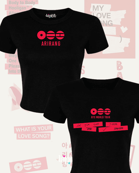 Polera BTS Arirang - Diseños Exclusivos K-pop 4 - 100% Algodón- Doble estampado