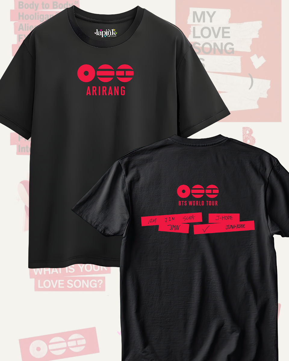 Polera BTS Arirang - Diseños Exclusivos K-pop 4 - 100% Algodón- Doble estampado 2