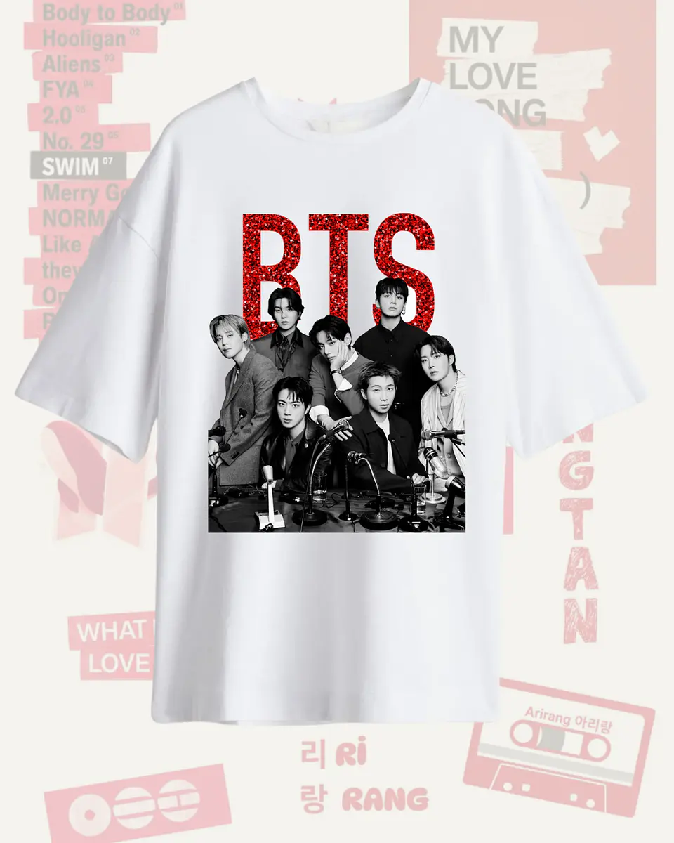 Polera BTS Arirang - Diseños Exclusivos K-pop 5 - 100% Algodón 1