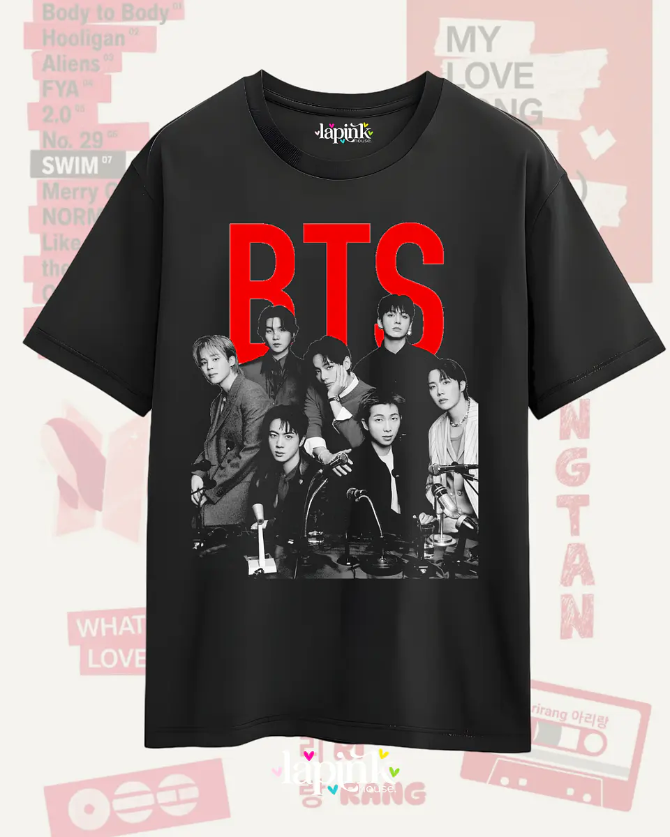 Polera BTS Arirang - Diseños Exclusivos K-pop 5 - 100% Algodón 4