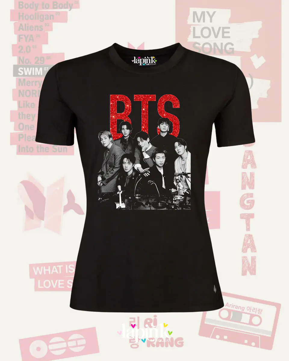 Polera BTS Arirang - Diseños Exclusivos K-pop 5 - 100% Algodón 7