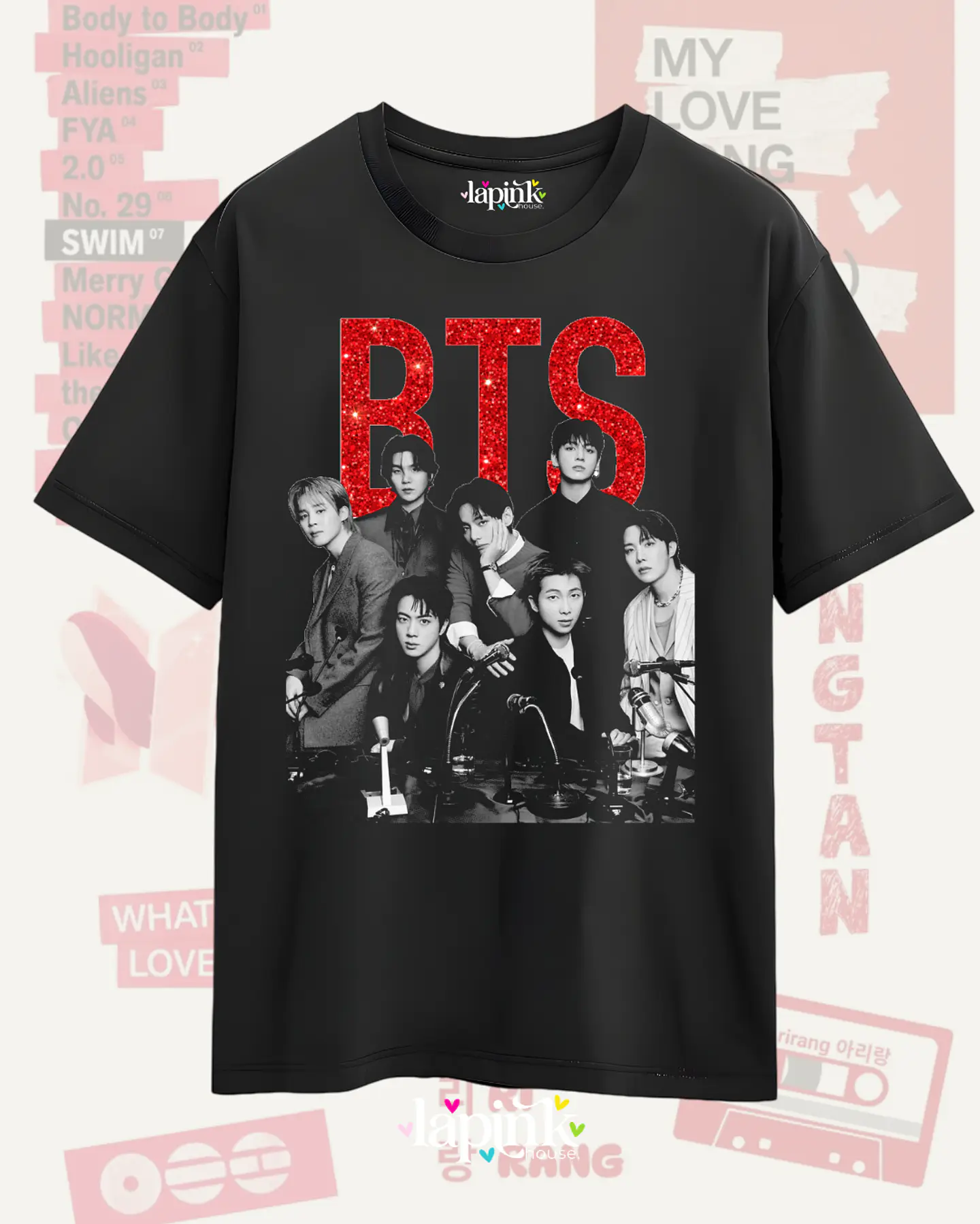 Polera BTS Arirang - Diseños Exclusivos K-pop 5 - 100% Algodón 9