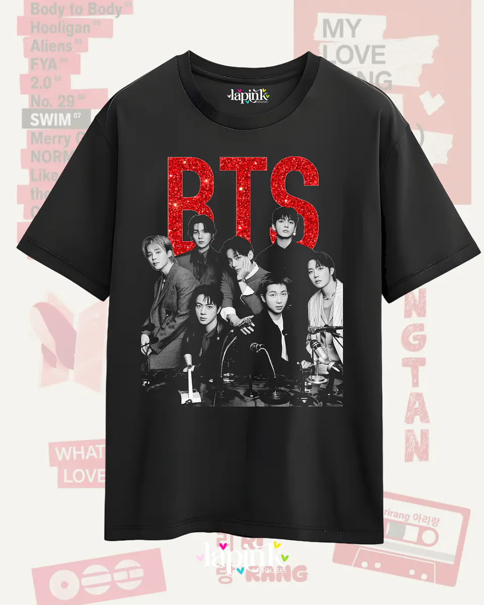 Polera BTS Arirang - Diseños Exclusivos K-pop 5 - 100% Algodón 9