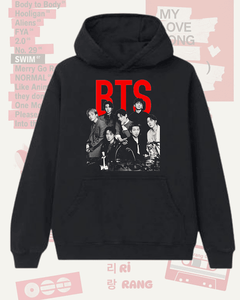 Poleron BTS - Diseños Exclusivos K-pop 5 - 100% Algodón