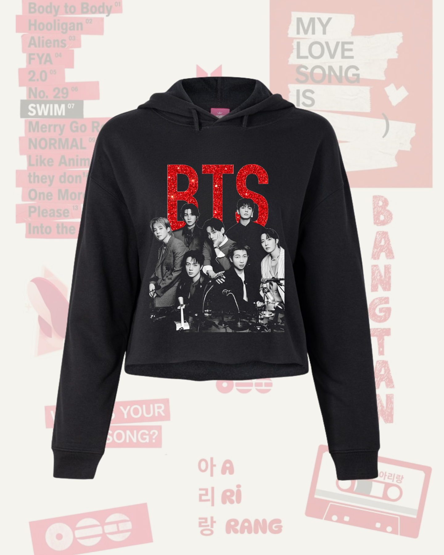 Poleron BTS - Diseños Exclusivos K-pop 5 - 100% Algodón 4