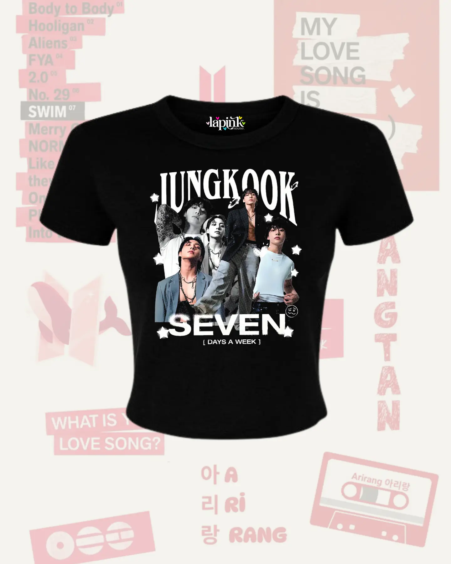 Polera BTS Arirang- Diseños Exclusivos K-pop 8 - 100% Algodón 3