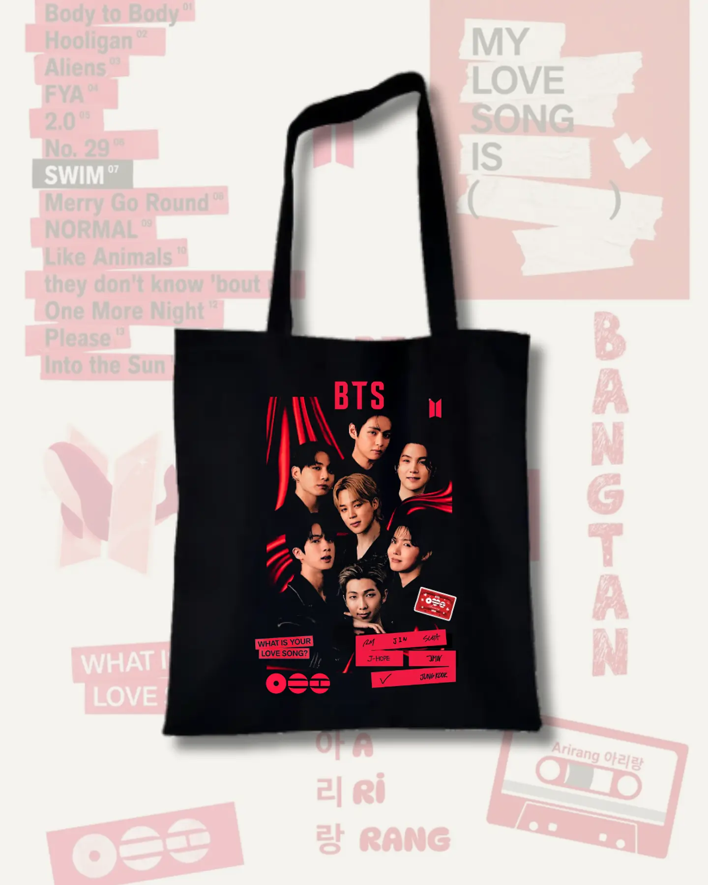 Totebag BTS - Diseños Exclusivos K-pop 3 1