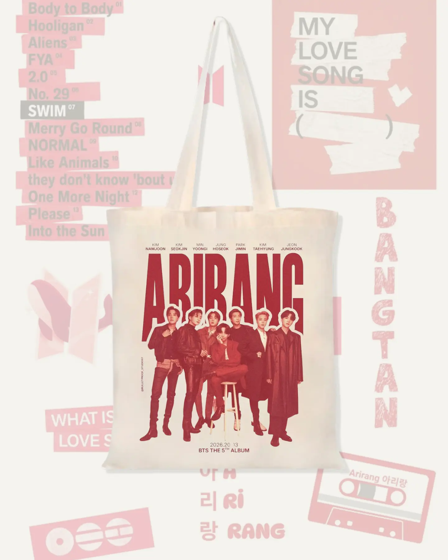 Totebag BTS - Diseños Exclusivos K-pop 7 1