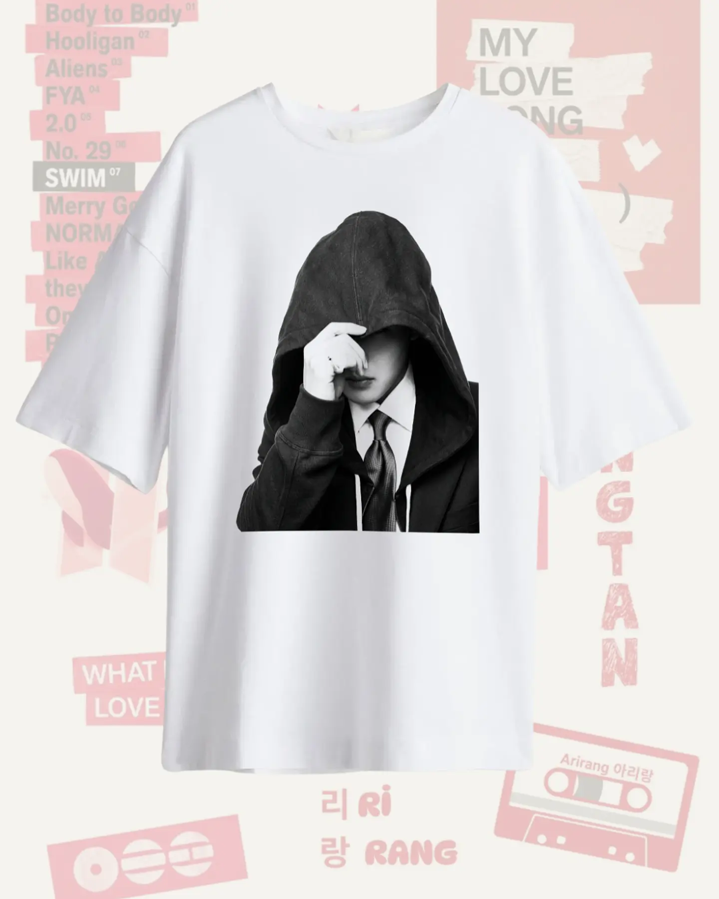 Polera BTS Arirang JIMIN PARK - Diseños Exclusivos K-pop 10 - 100% Algodón 1