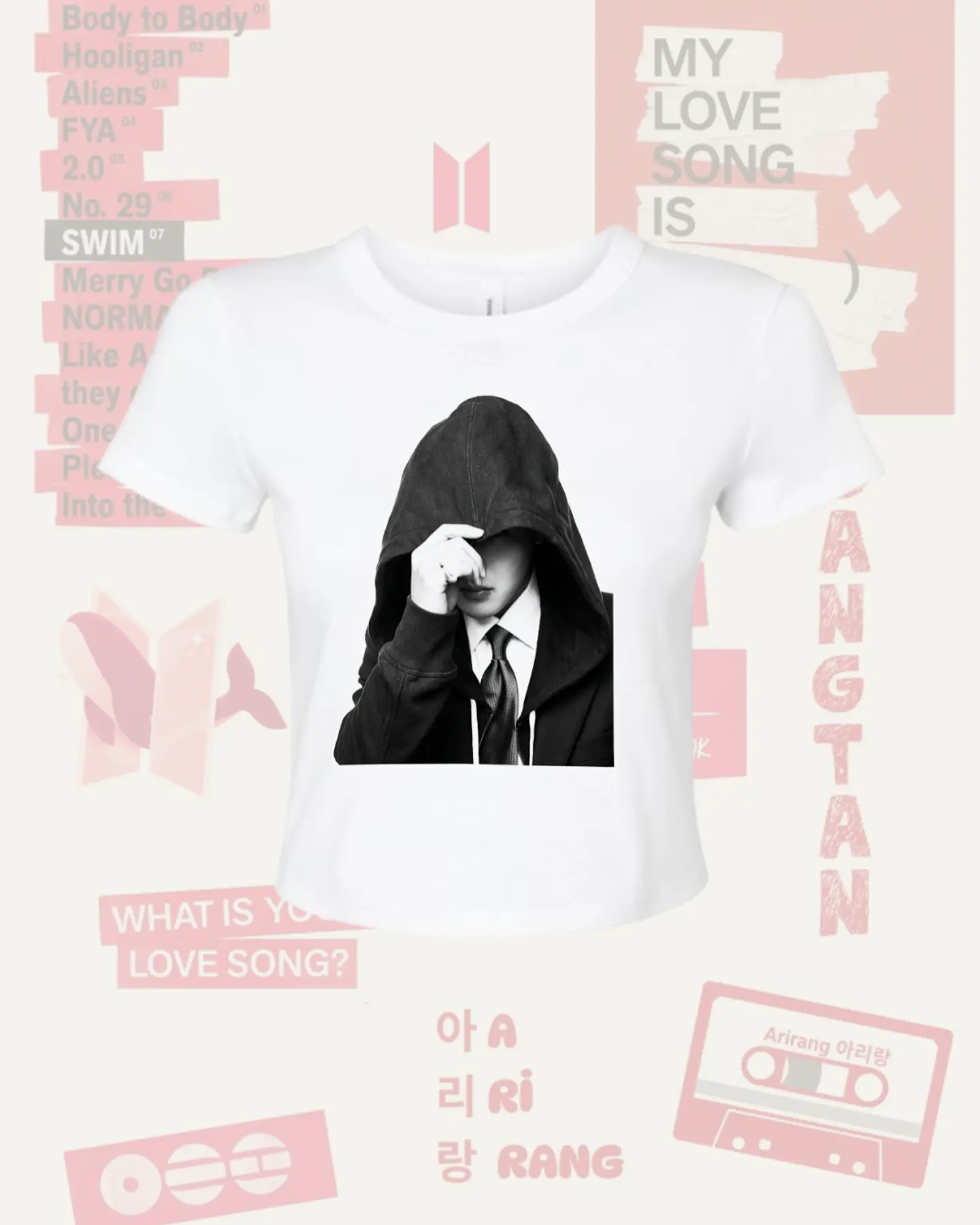 Polera BTS Arirang JIMIN PARK - Diseños Exclusivos K-pop 10 - 100% Algodón 2