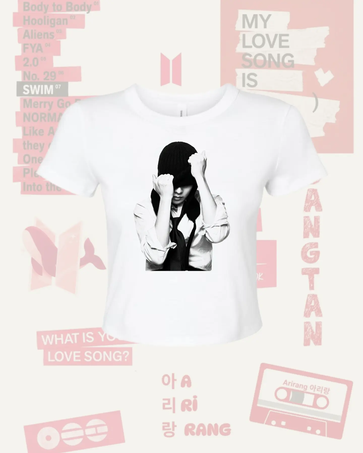 Polera BTS Arirang J HOPE JUNG HOSEOK - Diseños Exclusivos K-pop 11 - 100% Algodón 2