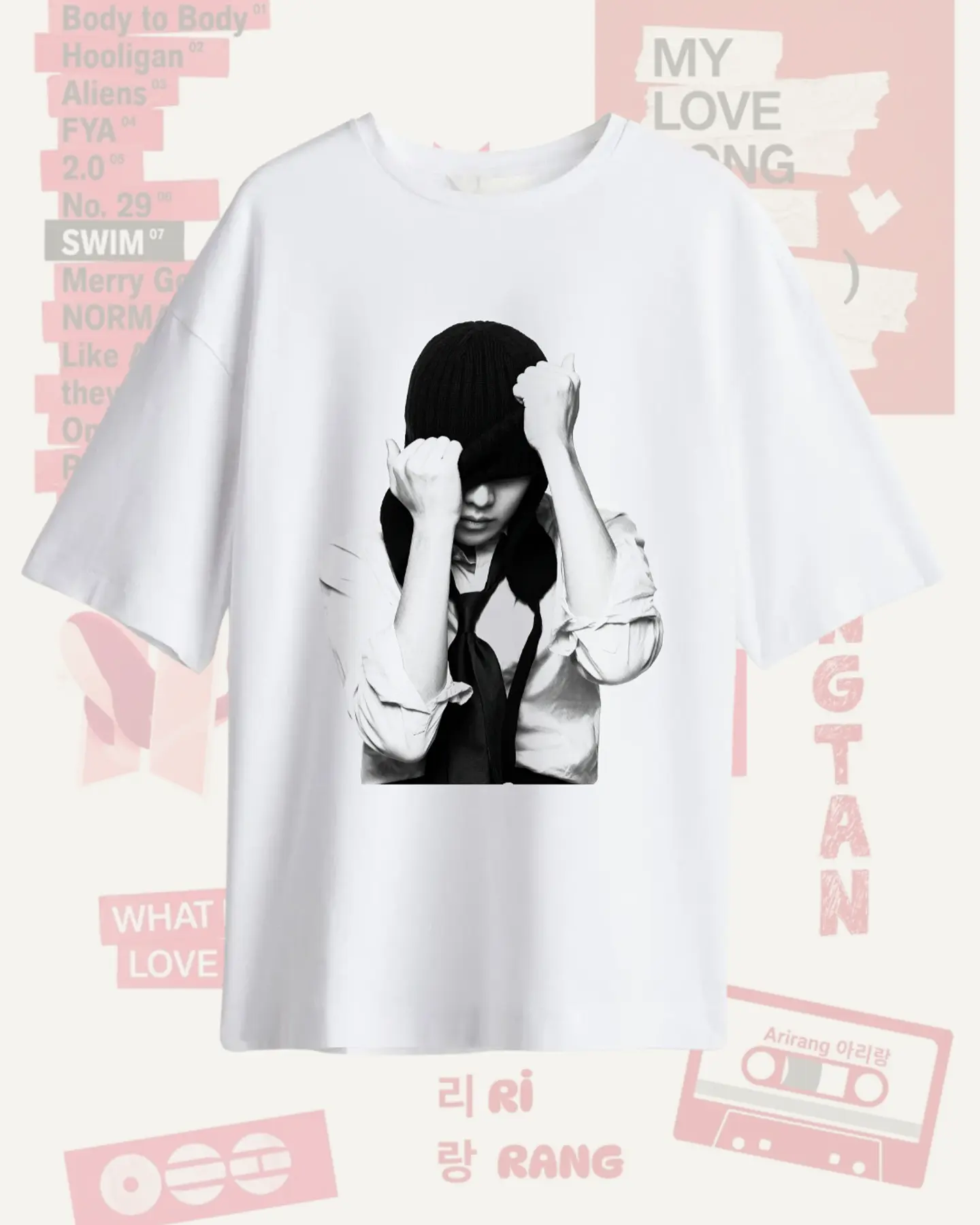 Polera BTS Arirang J HOPE JUNG HOSEOK - Diseños Exclusivos K-pop 11 - 100% Algodón 1
