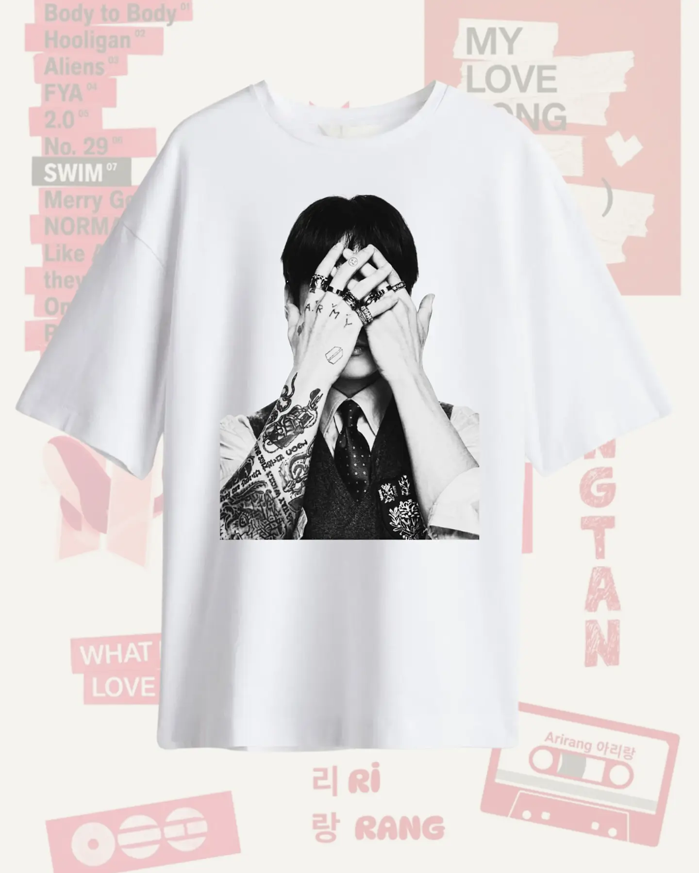 Polera BTS Arirang JK Jeon Jungkook Diseños Exclusivos K-pop 15 1
