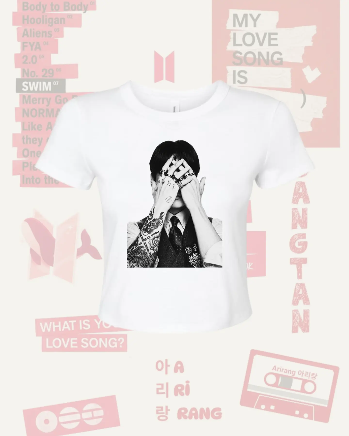 Polera BTS Arirang JK Jeon Jungkook Diseños Exclusivos K-pop 15 2