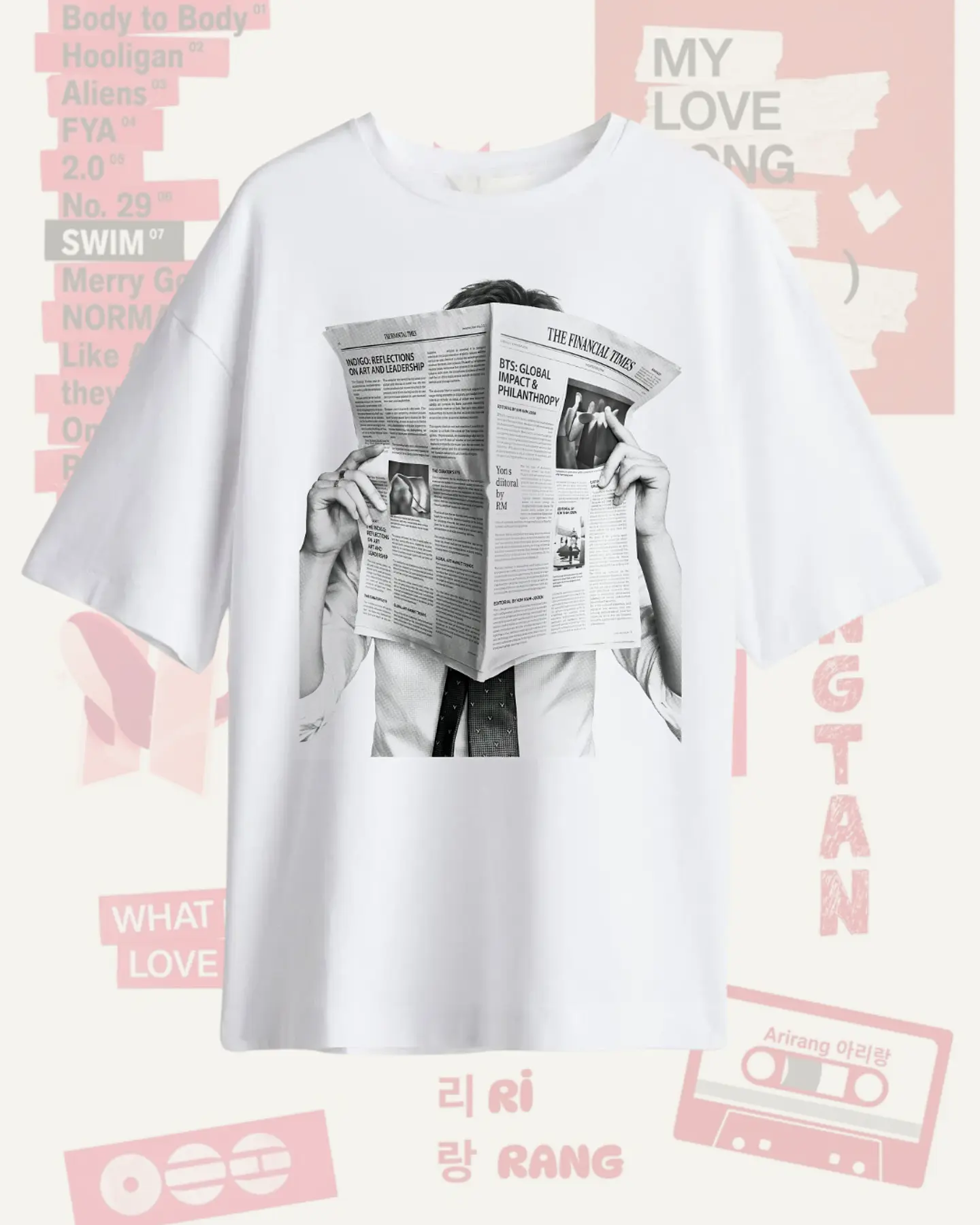 Polera BTS Arirang RM Kim Namjoon Diseños Exclusivos K-pop 16 1