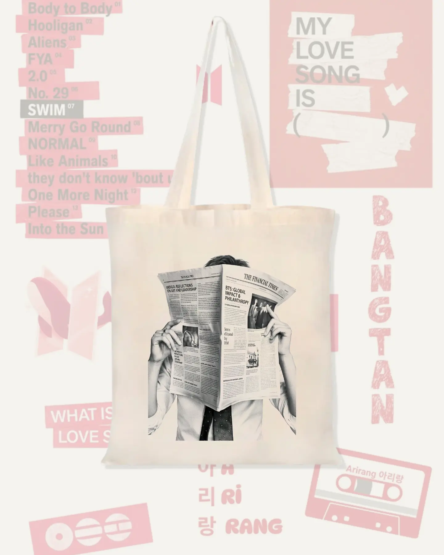 Totebag BTS - Diseños Exclusivos K-pop New BTS 6