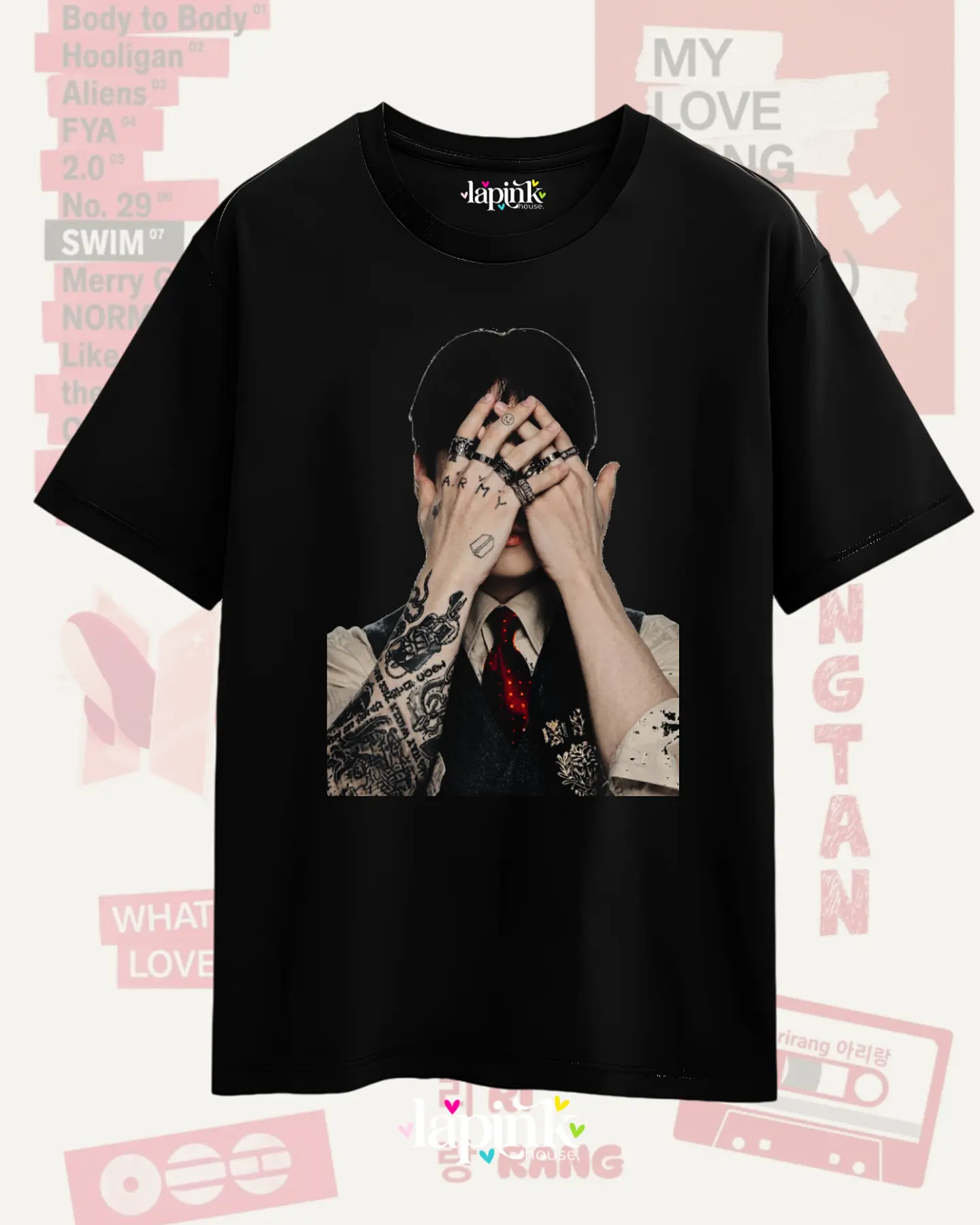 Polera BTS Arirang- JK Jeon Jungkook Seven Diseños Exclusivos K-pop 17 - 100% Algodón  1
