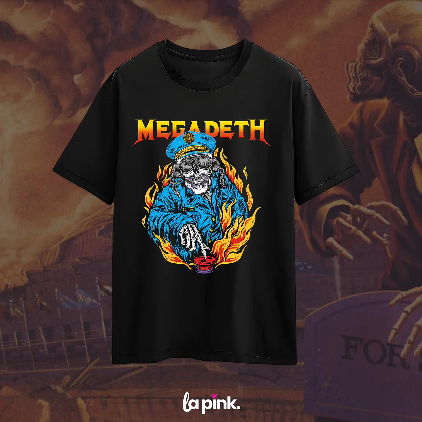 Polera Megadeth Chile 2026 - Edición Especial Concierto Última Gira - DTF 1 1