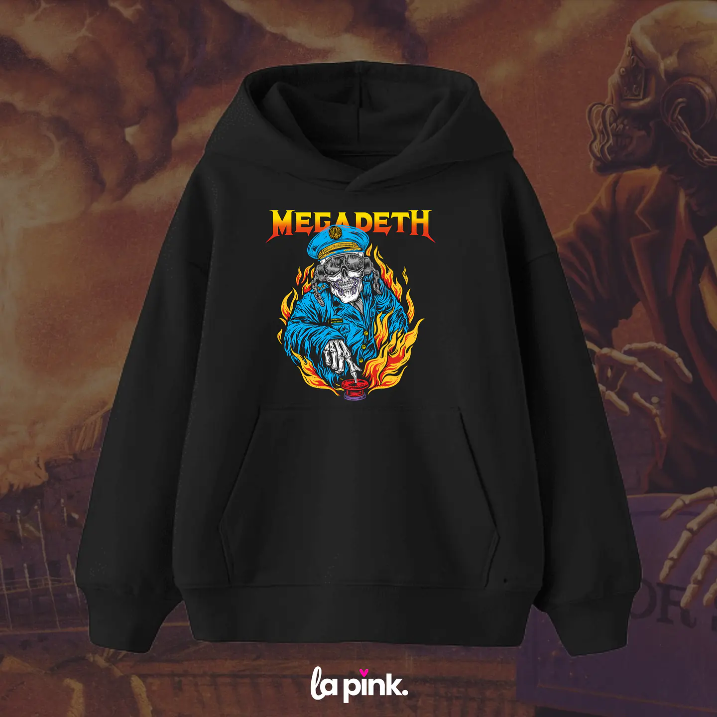 Poleron Megadeth Chile 2026 - Edición Especial Concierto Última Gira - DTF 1 1