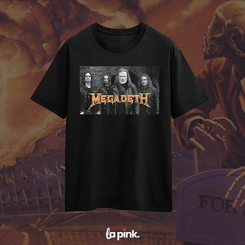 Polera Megadeth Chile 2026 - Edición Especial Concierto Última Gira - DTF 3