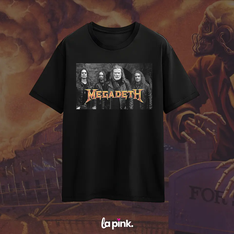 Polera Megadeth Chile 2026 - Edición Especial Concierto Última Gira - DTF 3 1