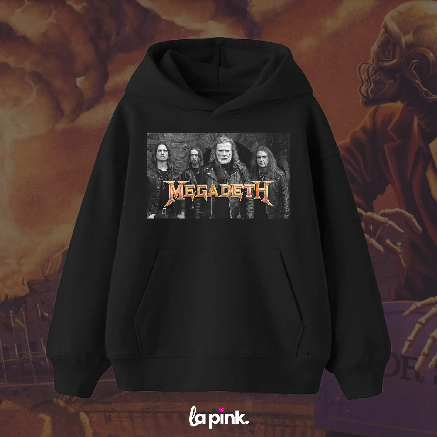 Poleron Megadeth Chile 2026 - Edición Especial Concierto Última Gira - DTF 3 1