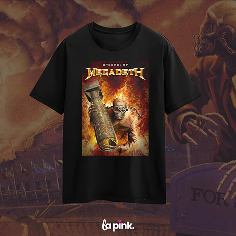 Polera Megadeth Chile 2026 - Edición Especial Concierto Última Gira - DTF 4