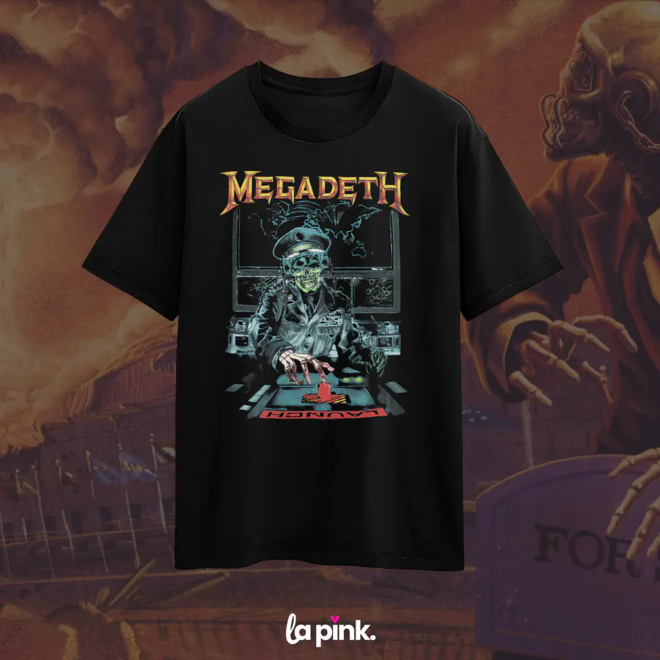 Polera Megadeth Chile 2026 - Edición Especial Concierto Última Gira - DTF 5 1