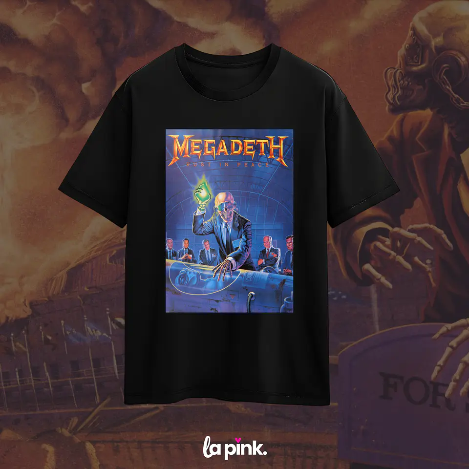 Polera Megadeth Chile 2026 - Edición Especial Concierto Última Gira - DTF 6 1