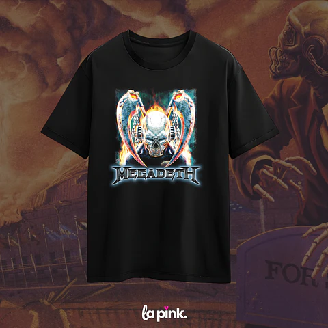 Polera Megadeth Chile 2026 - Edición Especial Concierto Última Gira - DTF 7