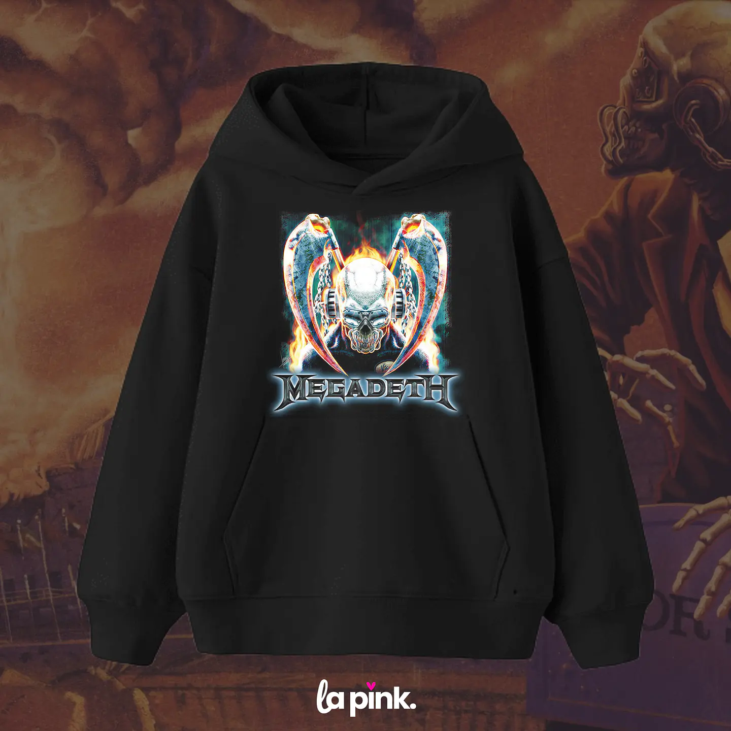 Poleron Megadeth Chile 2026 - Edición Especial Concierto Última Gira - DTF 7 1