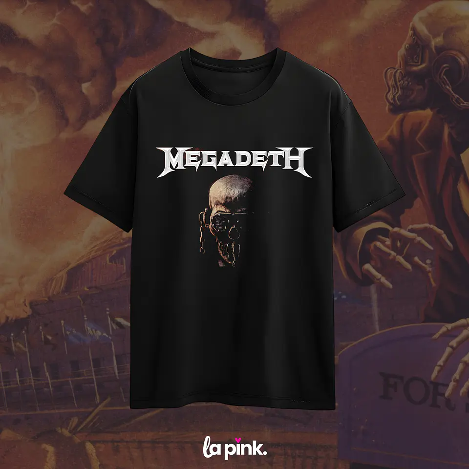 Polera Megadeth Chile 2026 - Edición Especial Concierto Última Gira - DTF 11 1