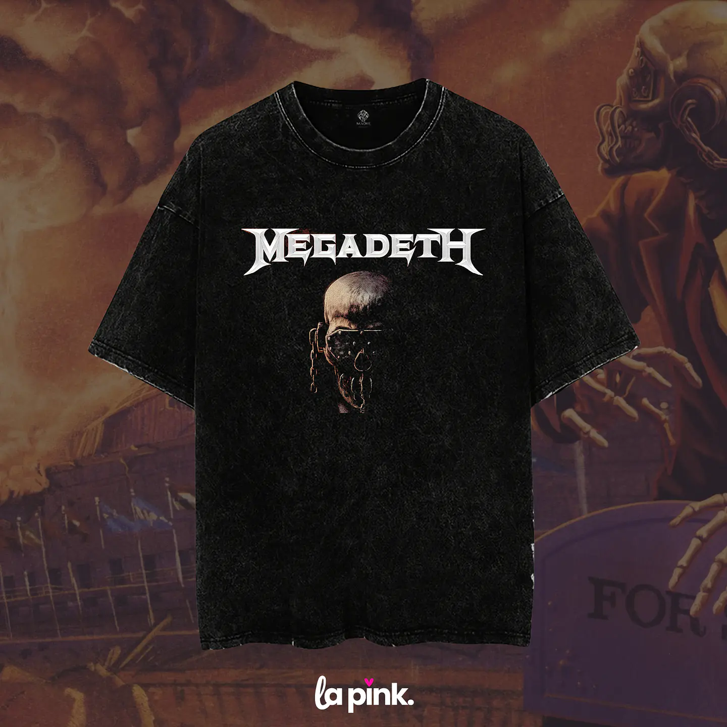 Polera Megadeth Chile 2026 - Edición Especial Concierto Última Gira - DTF 11 1