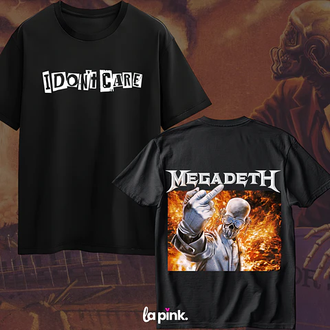 Polera Megadeth Chile 2026 - Edición Especial Concierto Última Gira - DTF 12 Doble Estampado