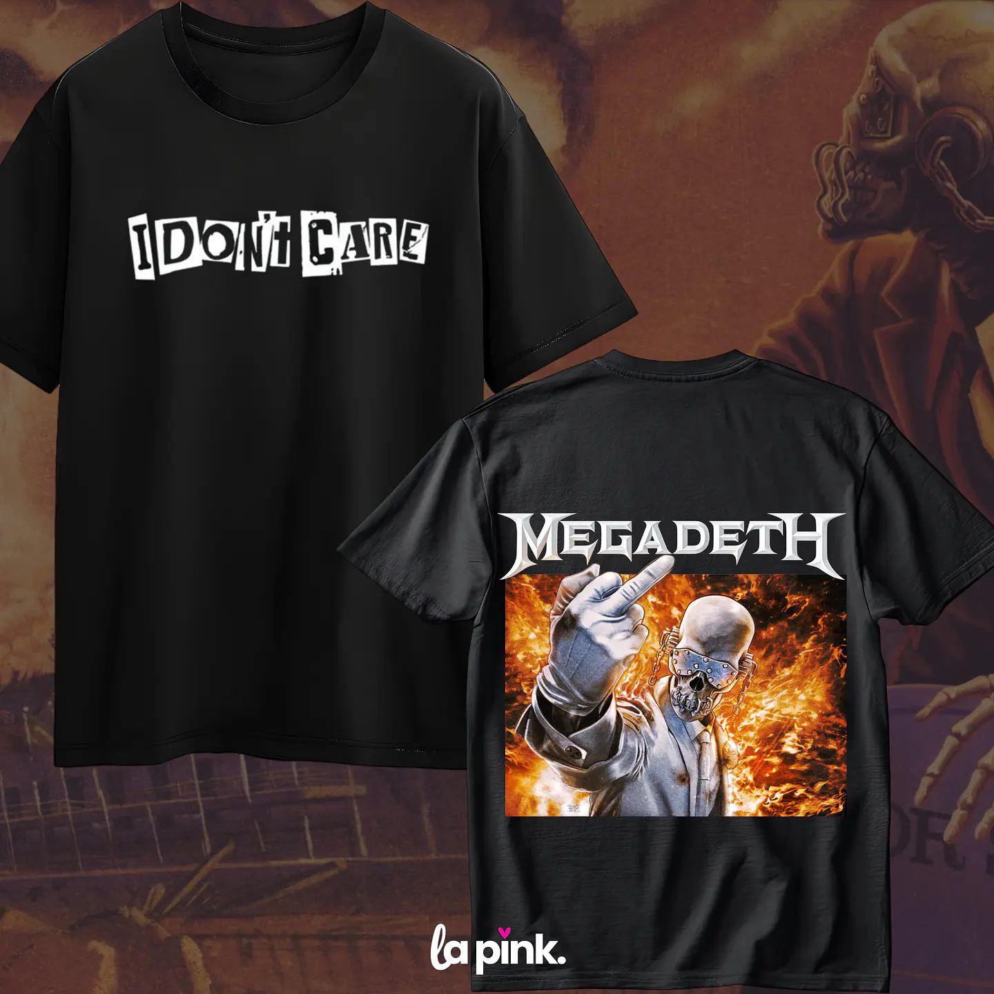 Polera Megadeth Chile 2026 - Edición Especial Concierto Última Gira - DTF 12 Doble Estampado 1