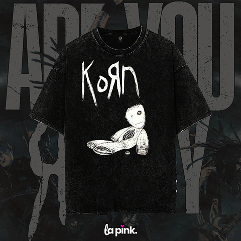 Polera KORN Chile 2026 – Diseño Exclusivo Concierto Santiago 1 Acid Wash
