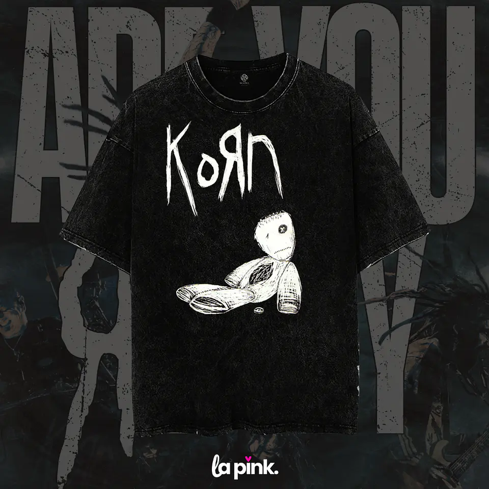 Polera KORN Chile 2026 – Diseño Exclusivo Concierto Santiago 1 Acid Wash 1