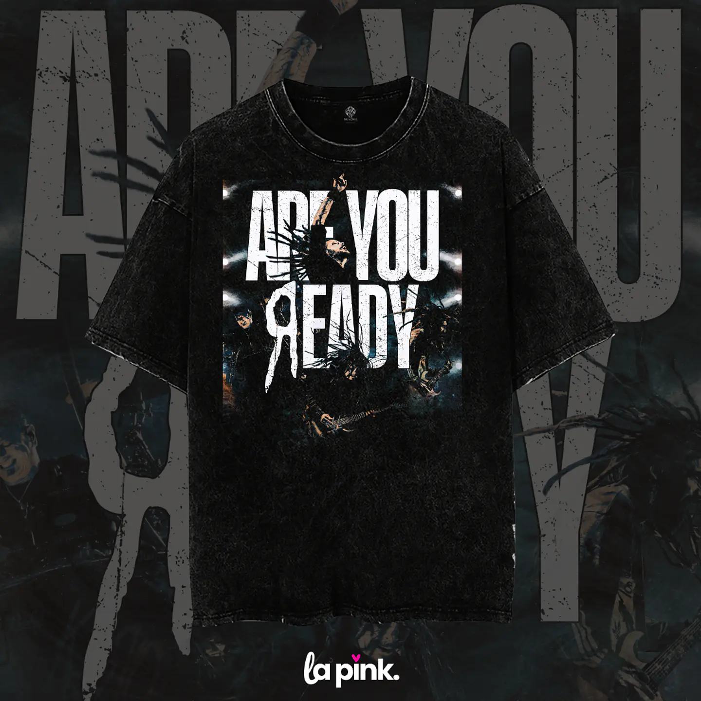 Polera KORN Chile 2026 – Diseño Exclusivo Concierto Santiago 2 Acid Wash 1