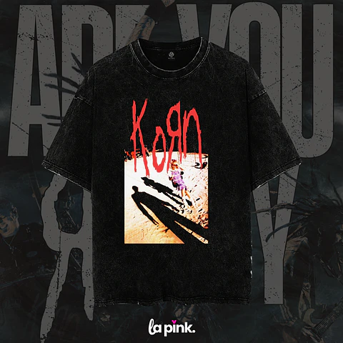 Polera KORN Chile 2026 – Diseño Exclusivo Concierto Santiago 8 Acid Wash