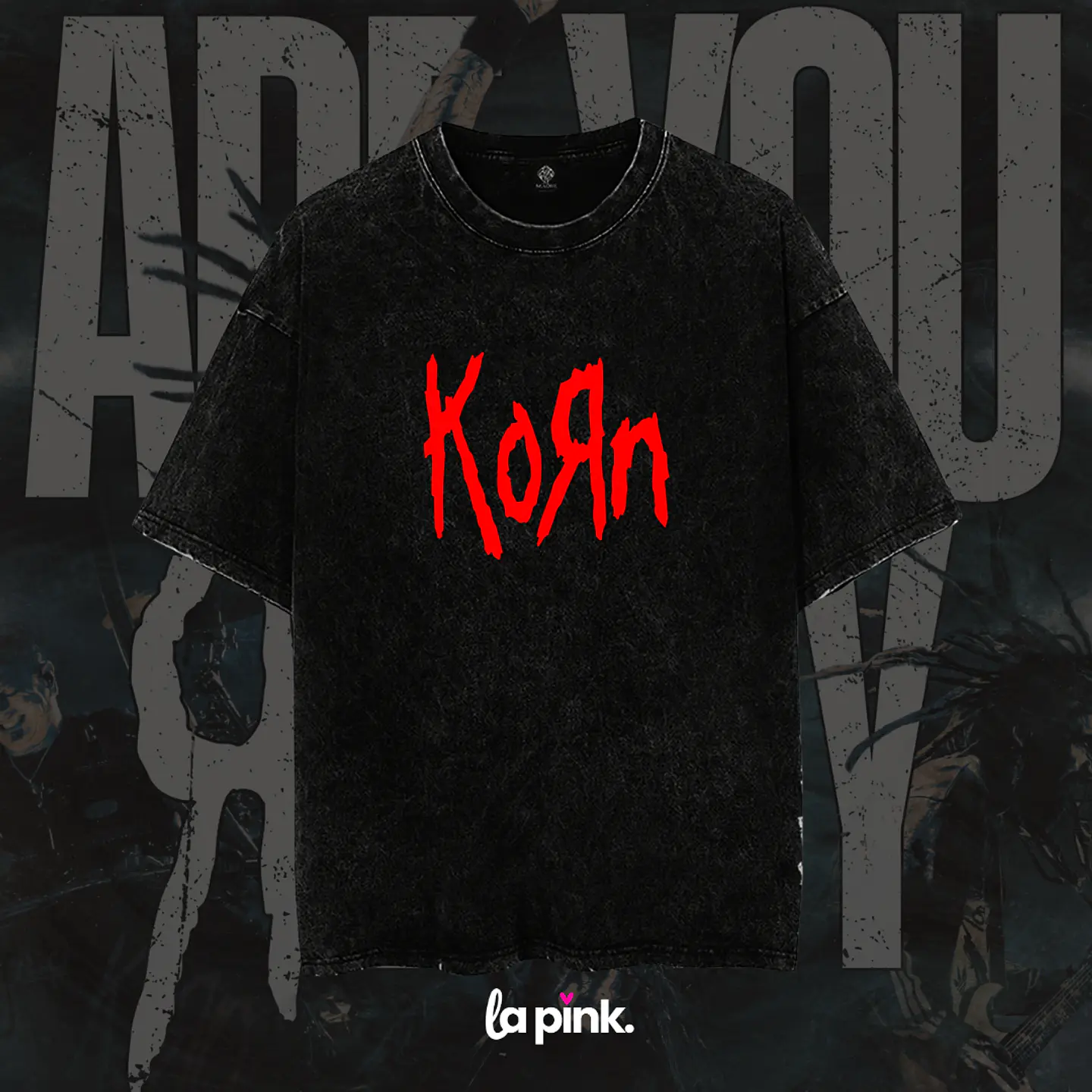 Polera KORN Chile 2026 – Diseño Exclusivo Concierto Santiago 11 Acid WasH 1