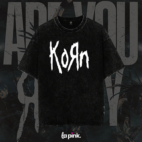 Polera KORN Chile 2026 – Diseño Exclusivo Concierto Santiago 12 Acid WasH