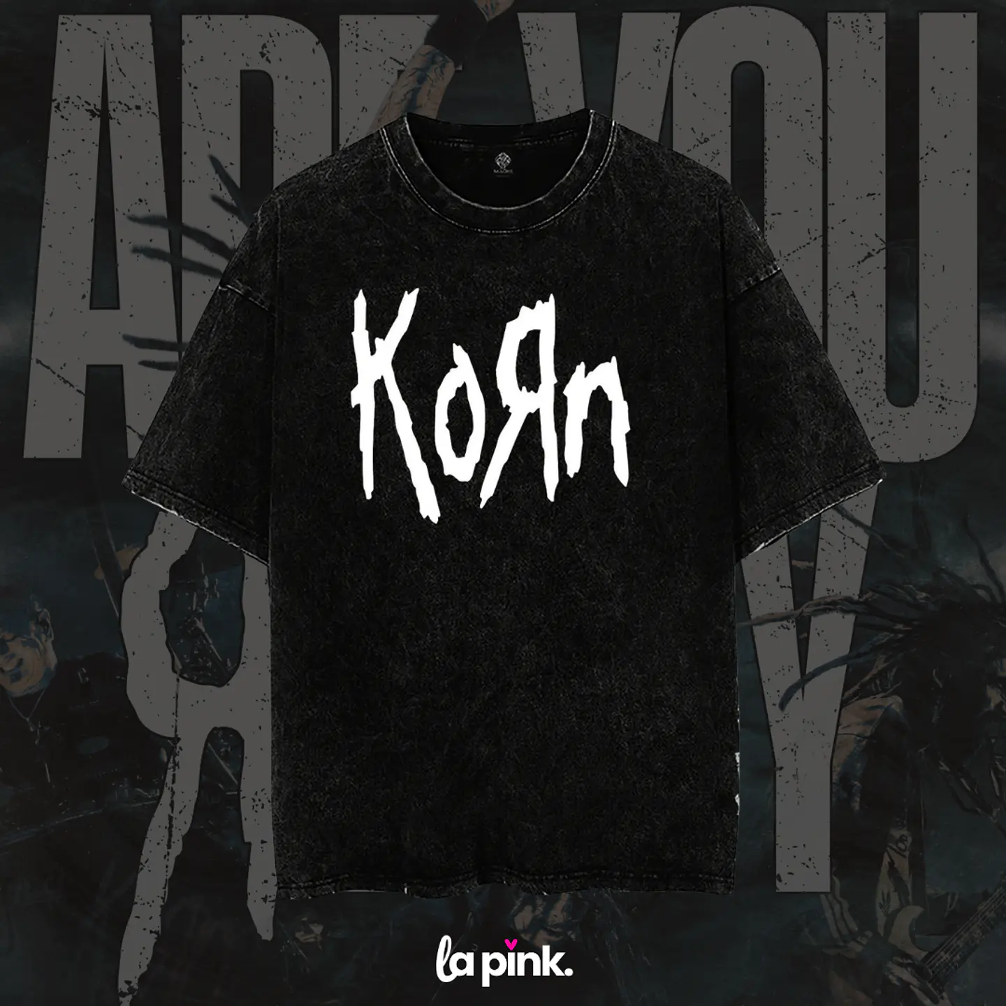 Polera KORN Chile 2026 – Diseño Exclusivo Concierto Santiago 12 Acid WasH 1