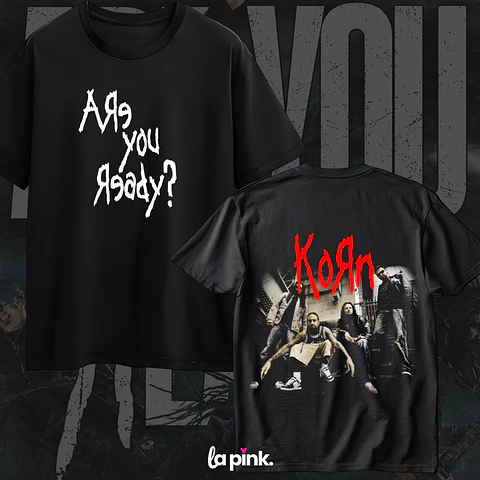 Polera KORN Chile 2026 – Diseño Exclusivo Concierto Santiago 17 Doble Estampado