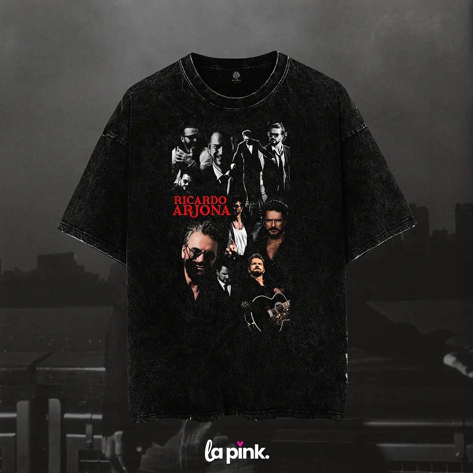 Poleras Ricardo Arjona Chile 2026 | Diseños Exclusivos 6 Acid wash 1