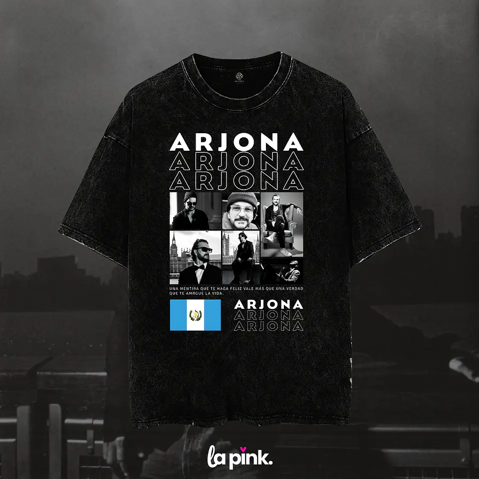 Poleras Ricardo Arjona Chile 2026 | Diseños Exclusivos 7 Acid wash 1