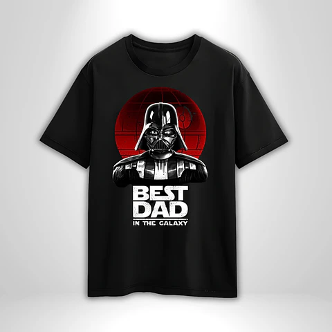 Polera Día del Padre Personalizada 2 | Regalo Especial para Papá Star Wars Darth Vader
