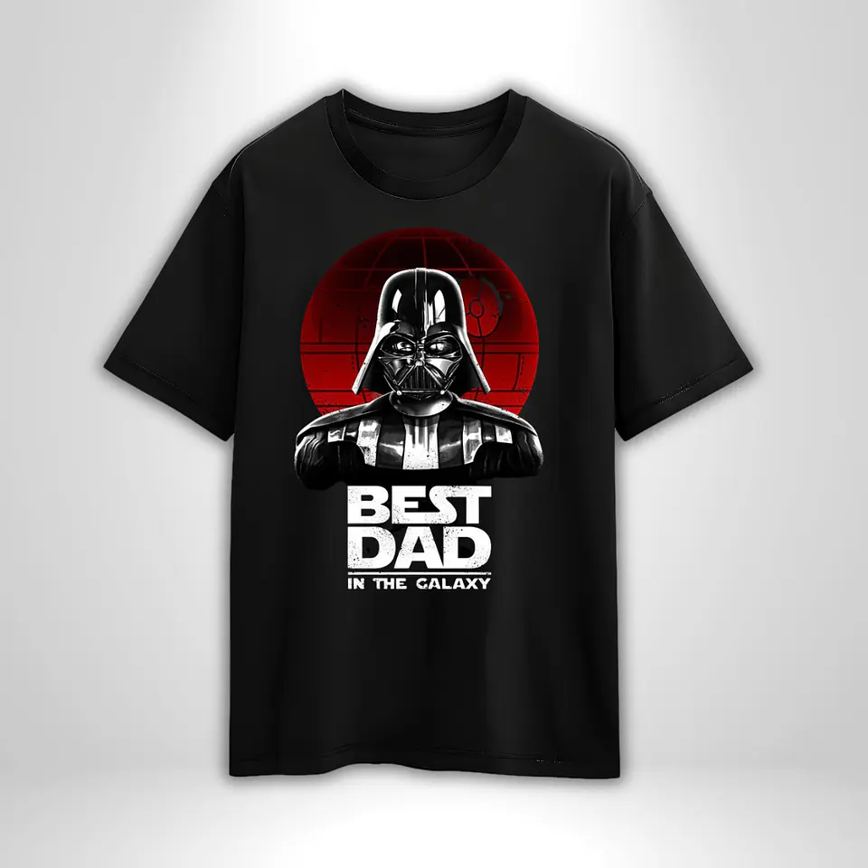 Polera Día del Padre Personalizada 2 | Regalo Especial para Papá Star Wars Darth Vader 1