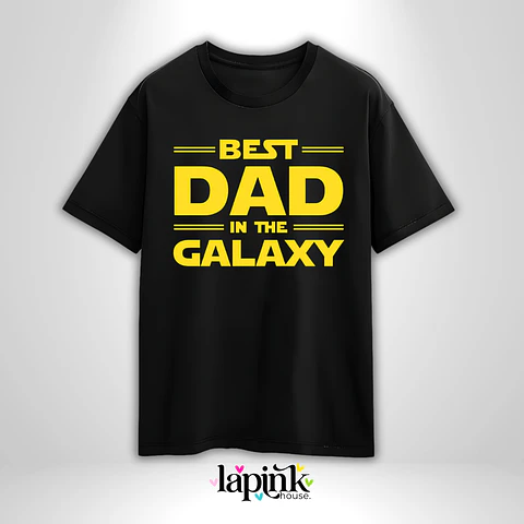 Polera Día del Padre Personalizada 5 | Regalo Especial para Papá Best Dad in the Galaxy Star Wars