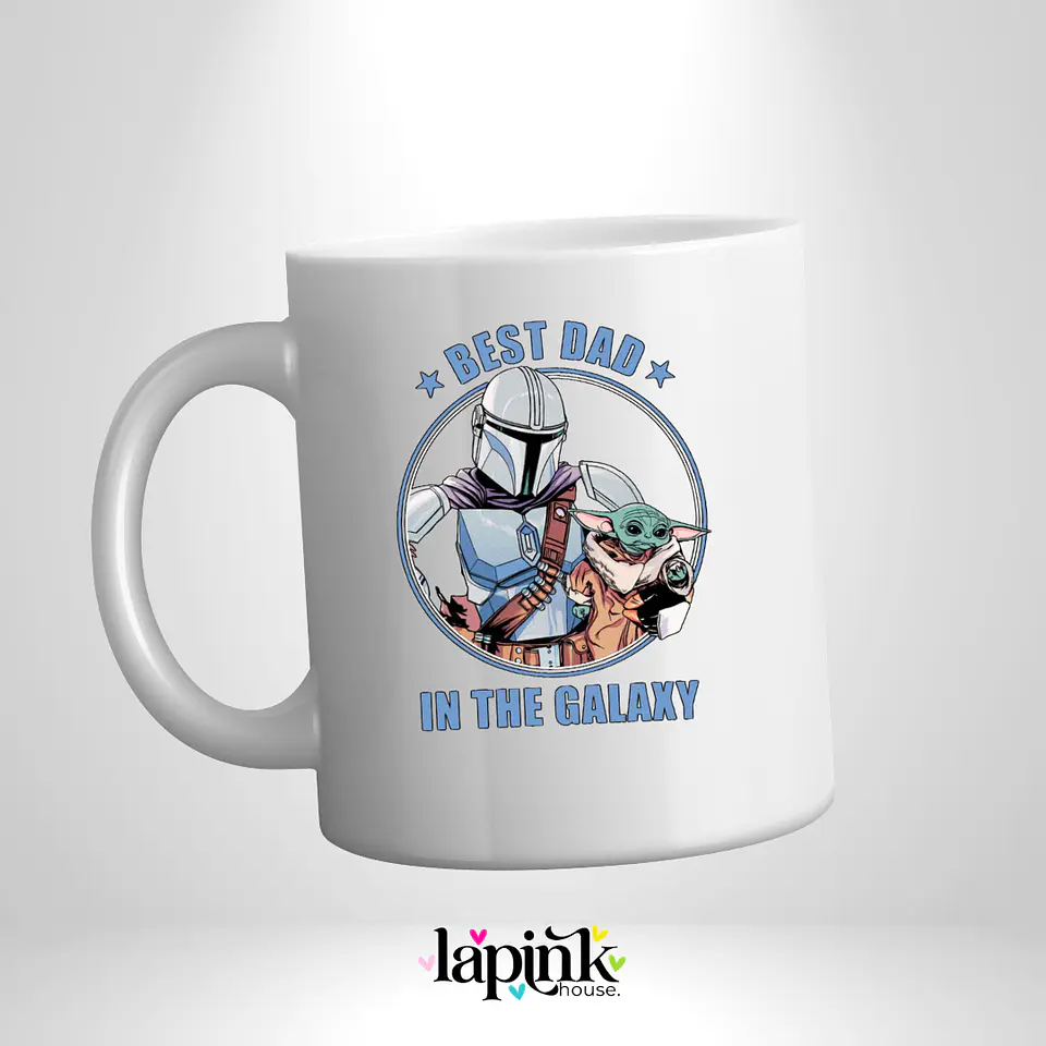 Poleron Día del Padre Personalizada 6 | Regalo Especial para Papá Best Dad in the Galaxy Star Wars Mandalorian 3