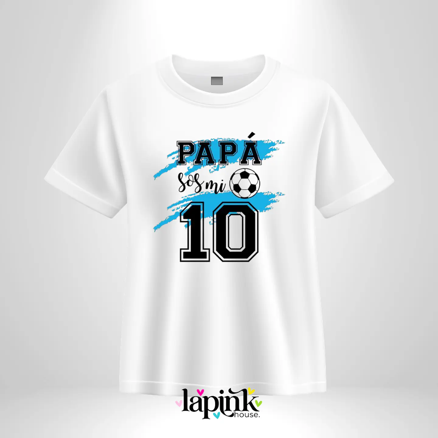 Polera Día del Padre Personalizada 9 | Regalo Especial para Papá Sos mi 10 Argentina Messi 1